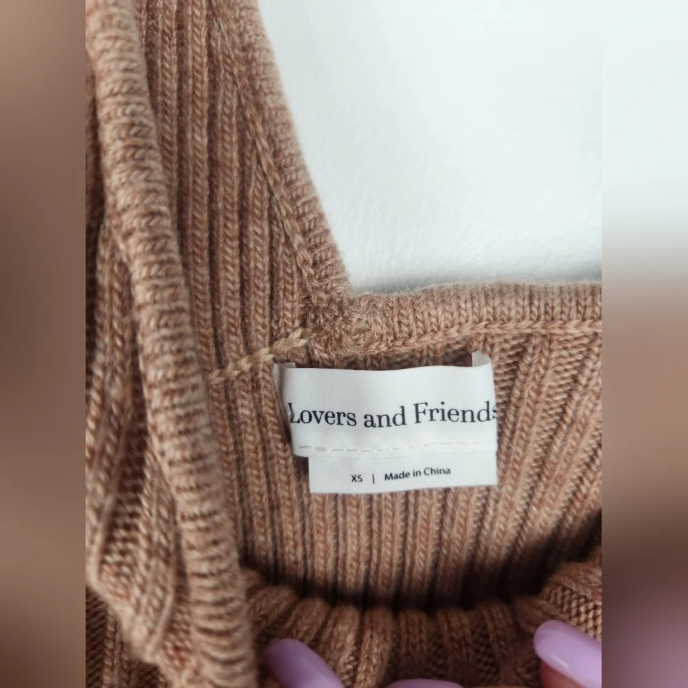 Lovers and Friends Tessa Midi Dress in Camel